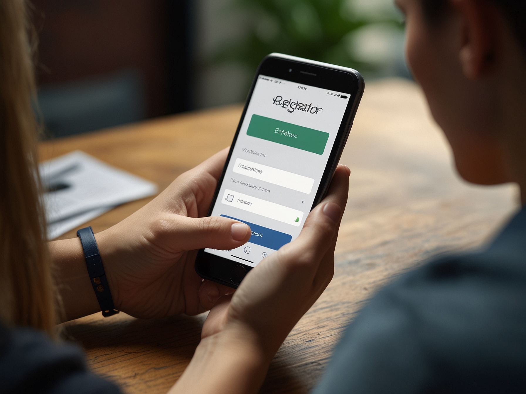 Rejestracja konta na urządzeniu mobilnym